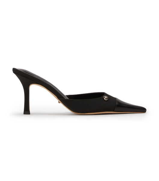 Tony Bianco Stack Black Grosgrain/Black Como 8cm Event Heels Black | IEXMI75325