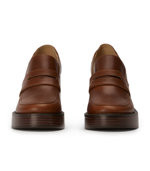 Tony Bianco Taranto Cognac 9cm Loafers Brown | IEXBR35523