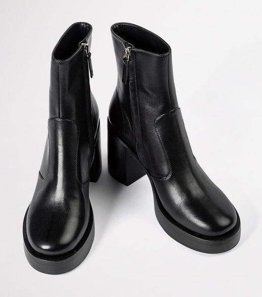 Tony Bianco Thunder Black Como 9cm Ankle Boots Black | SIENY22268