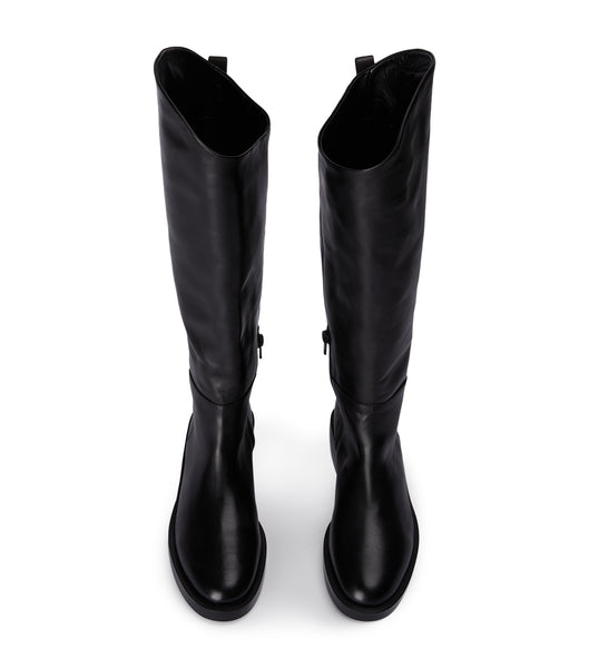 Tony Bianco Tyler Black Como 4cm Knee High Boots Black | IEZDE92072