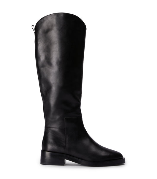 Tony Bianco Tyler Black Como 4cm Knee High Boots Black | IEZDE92072