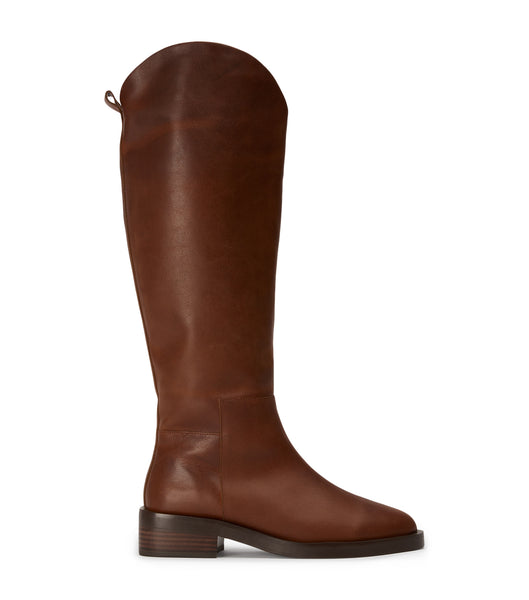 Tony Bianco Tyler Cognac 4cm Knee High Boots Brown | PIEER18025