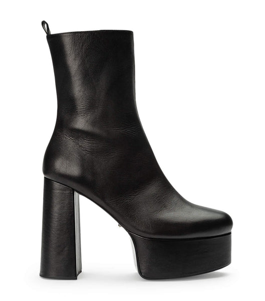 Tony Bianco Tyra Black Como 12cm Platform Boots Black | PIEER57861