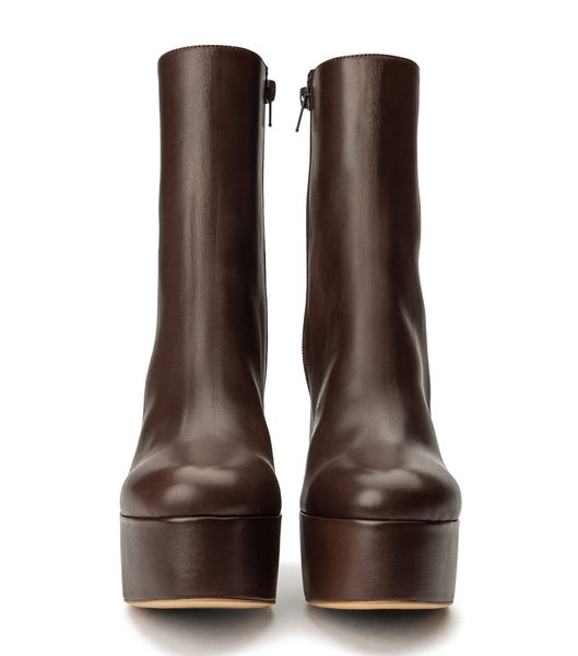 Tony Bianco Tyra Choc Como 12cm Ankle Boots Chocolate | TIEPQ84971