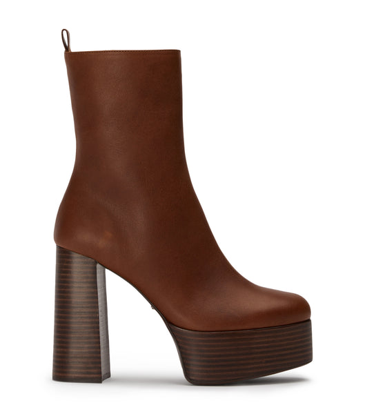 Tony Bianco Tyra Cognac 12cm Heeled Boots Brown | LIESX63259