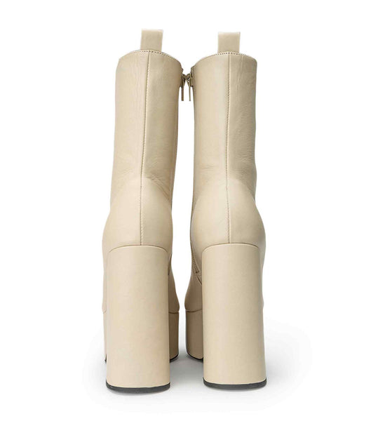 Tony Bianco Tyra Vanilla Venice 12cm Ankle Boots Light Yellow | EIEHC49655