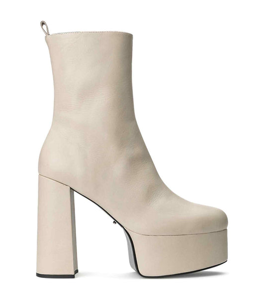 Tony Bianco Tyra Vanilla Venice 12cm Heeled Boots Light Yellow | PIEQX99996