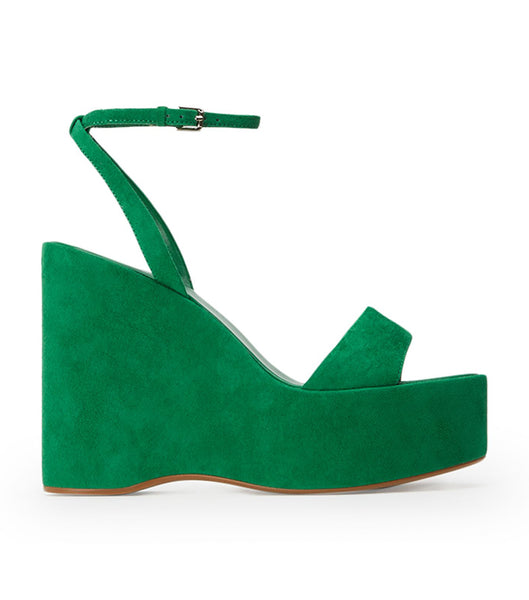 Tony Bianco Vesna Jade Suede 13cm Platform Shoes Green | BIESO56924