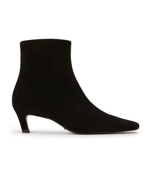 Tony Bianco Vicci Black Suede 5cm Ankle Boots Black | MIEHR58092