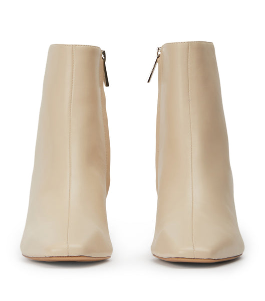 Tony Bianco Vicci Vanilla Nappa 5cm Heeled Boots Light Yellow | AIEWC14987