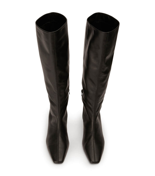 Tony Bianco Vixon Black Venice 5cm Heeled Boots Black | EIEHC24705