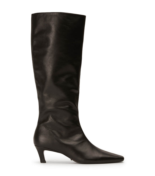 Tony Bianco Vixon Black Venice 5cm Heeled Boots Black | EIEHC24705