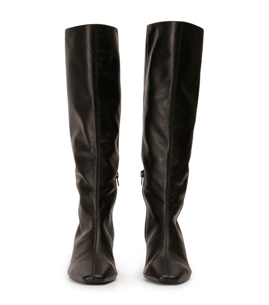 Tony Bianco Vixon Black Venice 5cm Mid Calf Boots Black | LIESX19150