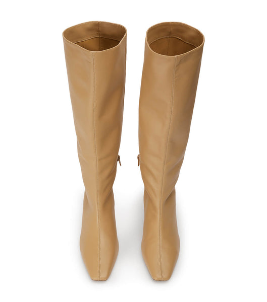 Tony Bianco Vixon Honey Nappa 5cm Knee High Boots Orange | SIEVO78385