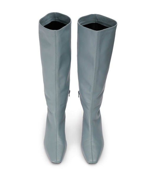 Tony Bianco Vixon Steel Nappa 5cm Heeled Boots Grey | TIEWZ67047