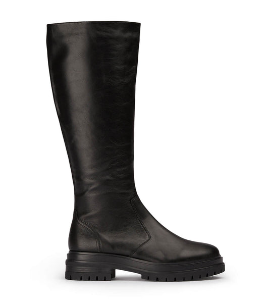 Tony Bianco Wanda Black Venice 4.5cm Combat Boots Black | XIEBH23447