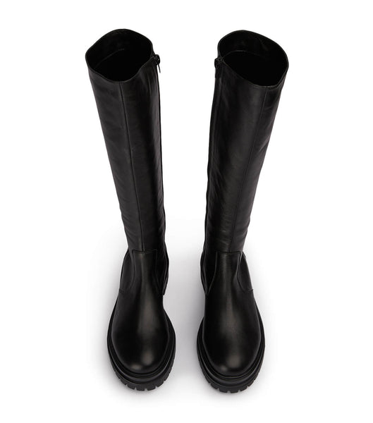 Tony Bianco Wanda Black Venice 4.5cm Knee High Boots Black | IEZPD33957