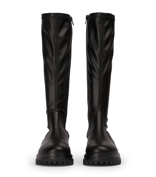 Tony Bianco Waze Black Venice/Black Venezia 4.5cm Mid Calf Boots Black | DIEKV54298