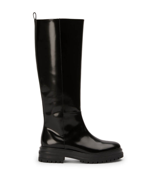 Tony Bianco Welly Black Hi Shine 4.5cm Mid Calf Boots Black | IEJKU47822