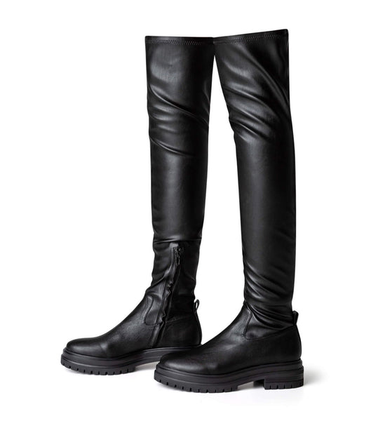 Tony Bianco Wild Black Venezia 4.5cm Combat Boots Black | PIEER70021