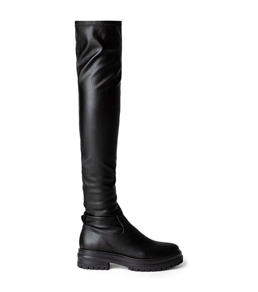 Tony Bianco Wild Black Venezia 4.5cm Stretch Boots Black | FIEUI49488