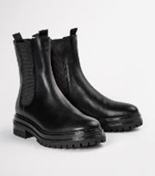 Tony Bianco Wolfe Black Como 4.5cm Combat Boots Black | UIETG35387