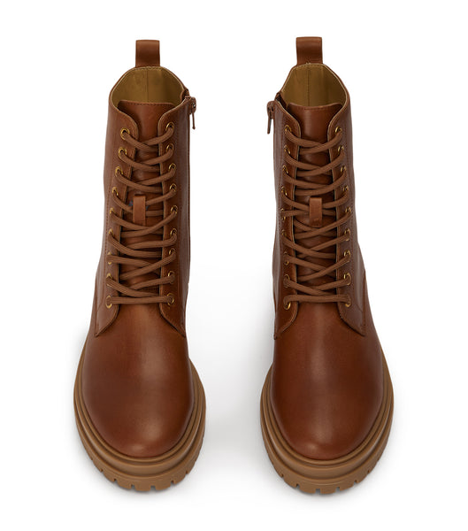 Tony Bianco Wya Cognac 4.5cm Combat Boots Brown | AIEDF79496