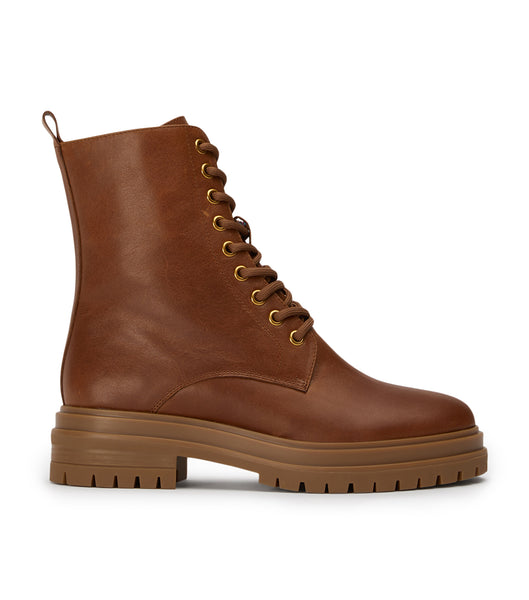 Tony Bianco Wya Cognac 4.5cm Combat Boots Brown | AIEDF79496