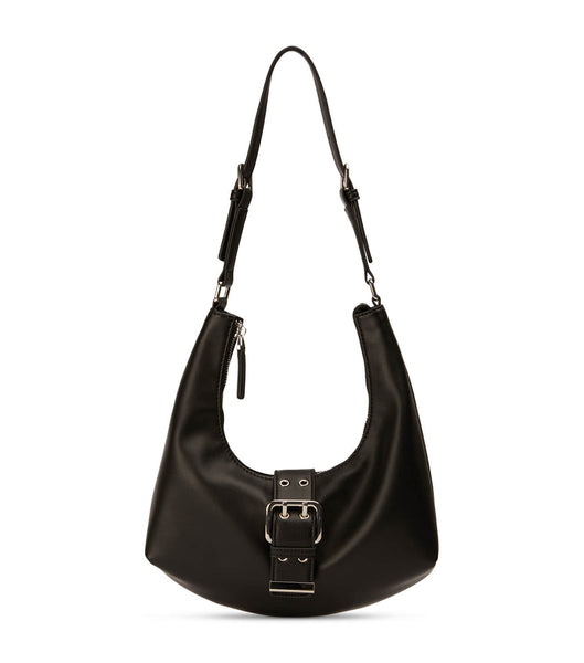 Tony Bianco Zali Black Leather Shoulder Bag Accessories Black | IEJVR66157