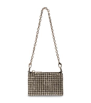 Tony Bianco Arabelle Clear Crystal Mini Handbags Accessories Silver | AIEWC57880