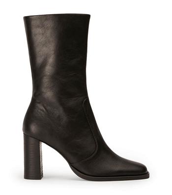 Tony Bianco Atlanta Black Venice 8.5cm Heeled Boots Black | IENZX74179