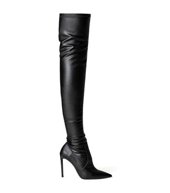 Tony Bianco Avah Black Venezia 10.5cm Heeled Boots Black | IEIIZ58294