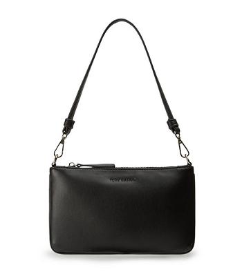 Tony Bianco Banjo Black Leather Shoulder Bag Accessories Black | YIEGT18123