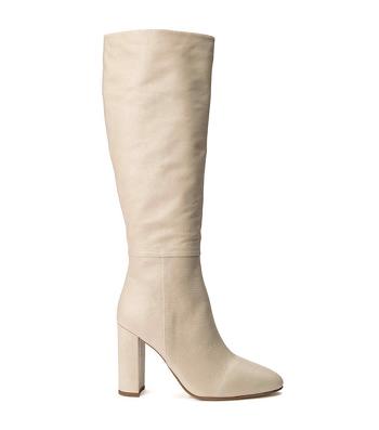 Tony Bianco Bellez Vanilla Venice 9.5cm Knee High Boots Light Yellow | EIEVG75471