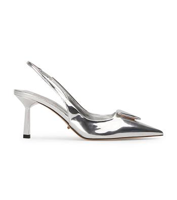 Tony Bianco Bertie Silver Shine 7.5cm Court Shoes Silver | IEJBT84195