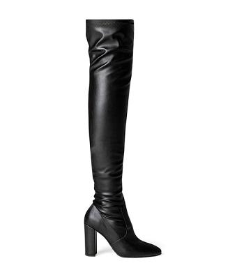 Tony Bianco Bloom Black Venezia 9.5cm Heeled Boots Black | QIEWA68080