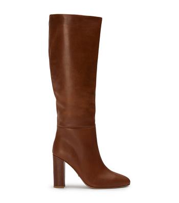 Tony Bianco Boss Cognac 9.5cm Heeled Boots Brown | QIEWA29057