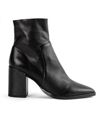 Tony Bianco Brazen Black Luxe 8.5cm Heeled Boots Black | IEZDE65901