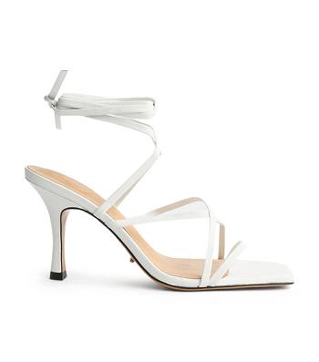 Tony Bianco Caden White Sheep Nappa 8.5cm Low Heels White | GIEUC41724