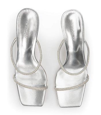 Tony Bianco Chase Silver Nappa Metallic 8.5cm Low Heels Silver / Metal | IEDFL75188