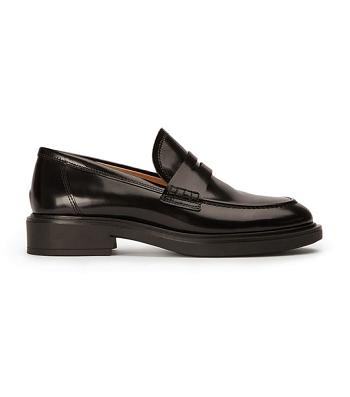 Tony Bianco Cherish Black Hi Shine 4.5cm Loafers Black | IEJZR72829