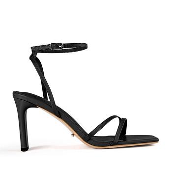 Tony Bianco Corso Black Nappa 8.5cm Block Heels Black | SIENY88596