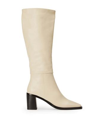 Tony Bianco Darby Ecru Venice 7.5cm Knee High Boots White | BIESD29761