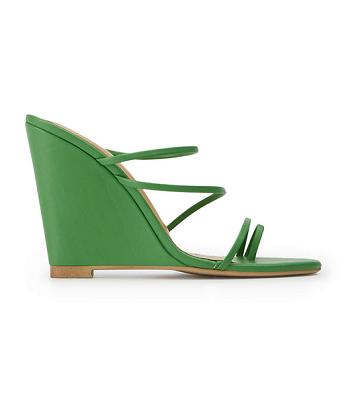 Tony Bianco Gaia Acid Green 11cm Wedges Green | IENZX23923