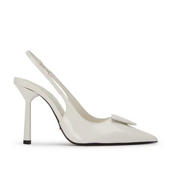 Tony Bianco Ginger White Hi Shine 10cm Court Shoes White | UIEND13397