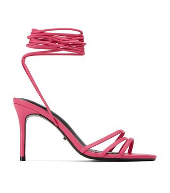 Tony Bianco Hailee Acid Pink 8.5cm Low Heels Pink | SIENY10019