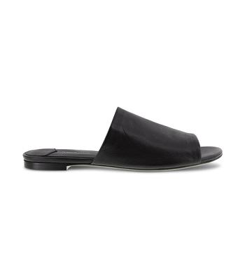 Tony Bianco Havier Black Sheep Nappa 1cm Sandals Black | DIEVO95254