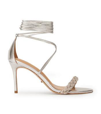 Tony Bianco Henley Silver Nappa Metallic 8.5cm Strappy Heels Silver / Metal | IEJBT78556