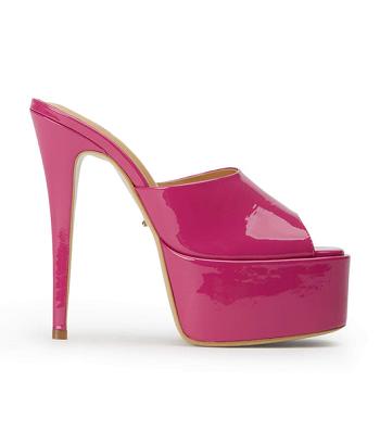 Tony Bianco Jordyn Berry Patent 15cm Platform Shoes Pink | IECIF28757