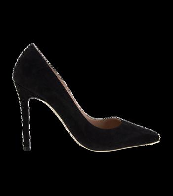 Tony Bianco Lotus Black Kid Suede 10.3cm Stiletto Heels Black | IEXMI96821